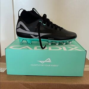 Football/Lacrosse Cleats - Black and Teal